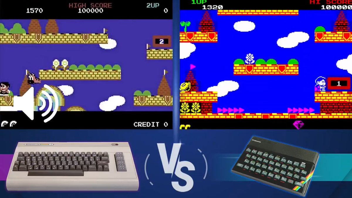 Rainbow Islands: Commodore 64 vs. ZX Spectrum... Vote for your preference below.