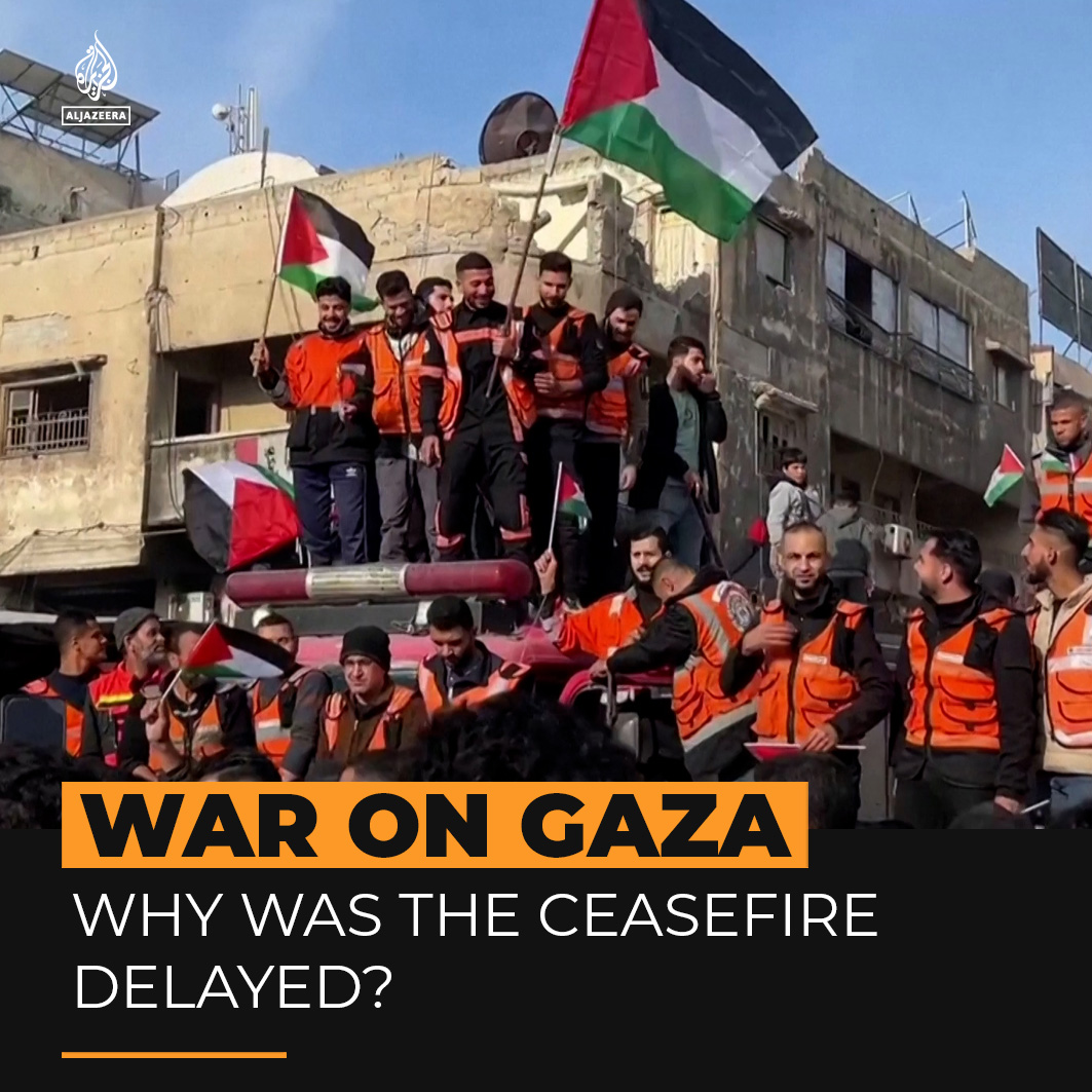 Palestinians in Gaza are celebrating as a ceasefire has come into effect, after being delayed for more than two hours by Israel at the last minute. Here’s what happened.
