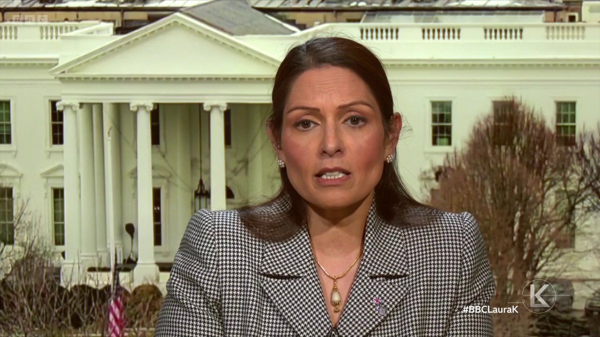 “Do you believe [Donald Trump] when he says [he'd like to take over Canada]?” “We don’t know… we need to wait and see what his policies are” says shadow foreign secretary Priti Patel #BBCLauraK