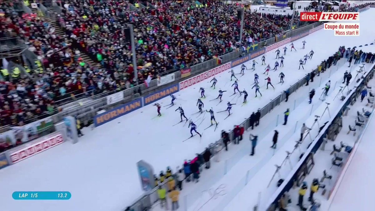 Suivez en direct sur la chaine L'Equipe la mass-start hommes à Ruhpolding : #lequipeBIATHLON