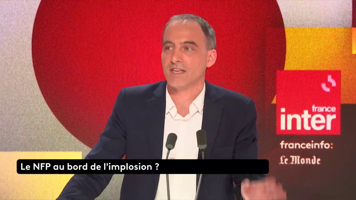Raphaël Glucksmann : "Dans notre pays, la gauche majoritaire est démocrate, humaniste, elle n’est pas sur les positions de Jean-Luc Mélenchon : elle ne doit pas avoir peur. N’ayez pas peur, il ne peut pas nous détruire. Maintenant, on assume le rapport de force." #QuestionsPol
