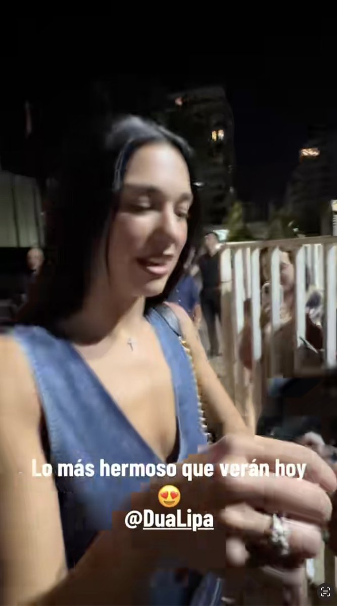 📹 | “I love it here!” — DUA LIPA talking to fans whilst signing autographs in Chile recently! (Via gabriel.laconversa &amp; edualesan)