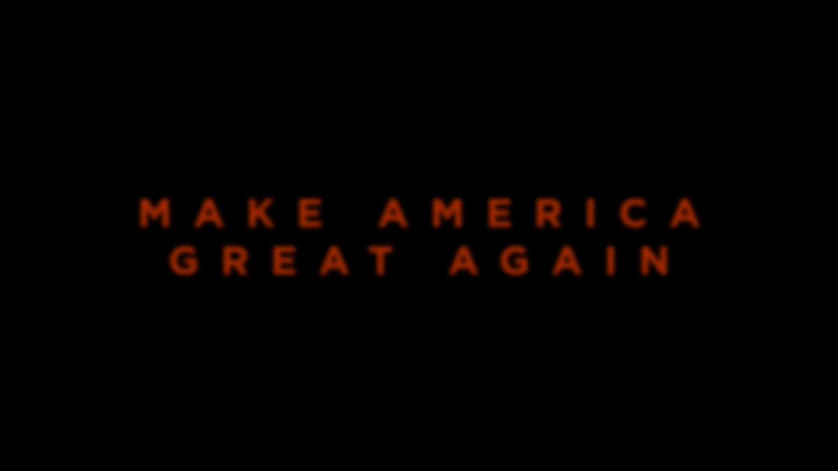 Tomorrow. WE WILL MAKE AMERICA GREAT AGAIN!