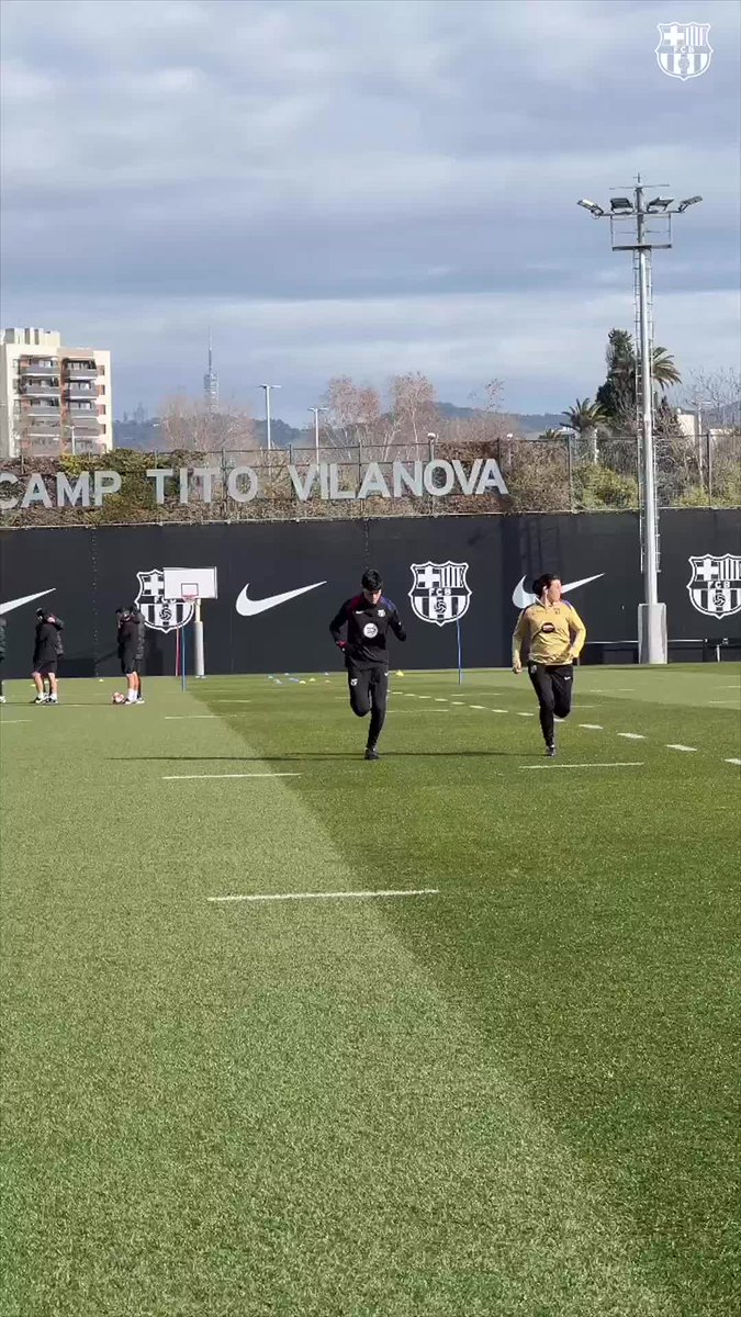 Sunday recovery session at the Ciutat Esportiva Joan Gamper