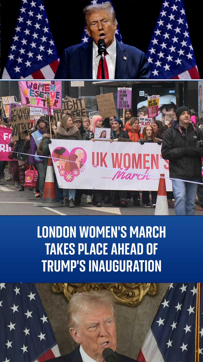 An estimated 1,000 people joined the London Women's March from Waterloo to Westminster yesterday. Marchers held signs - many of which contained anti-Trump sentiments.