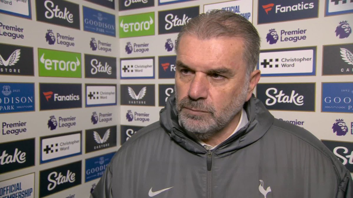 "I haven't lost any belief or determination to turn it around" 💪 Ange Postecoglou reacts to Tottenham's 3-2 defeat to Everton and says the club is working hard to find a solution for the injury problems 🔊