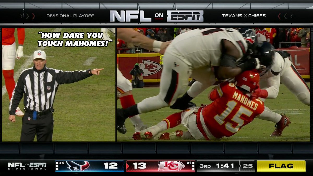 Texans announcers lament the playoff greatness of the Kansas City Chiefs
