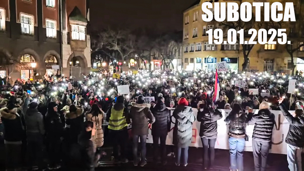 #Subotica 19.01.2025. #studenti #protesti