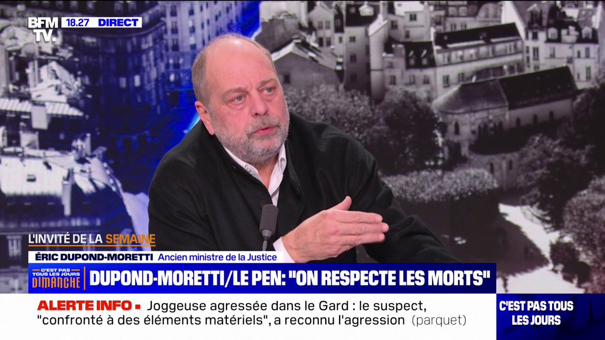 Éric Dupond-Moretti: "Je ne respecte pas les valeurs" du Rassemblement national
