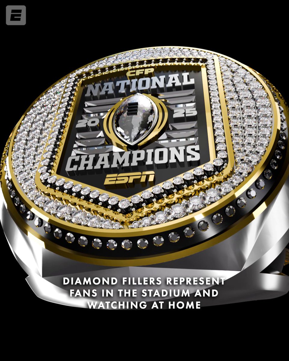 BIG GAMES CALL FOR A BIG RING 💍 ESPN and College Football Playoff joined together to create BIG rings for the champions and to celebrate the first-ever 12-team CFP 🤩
