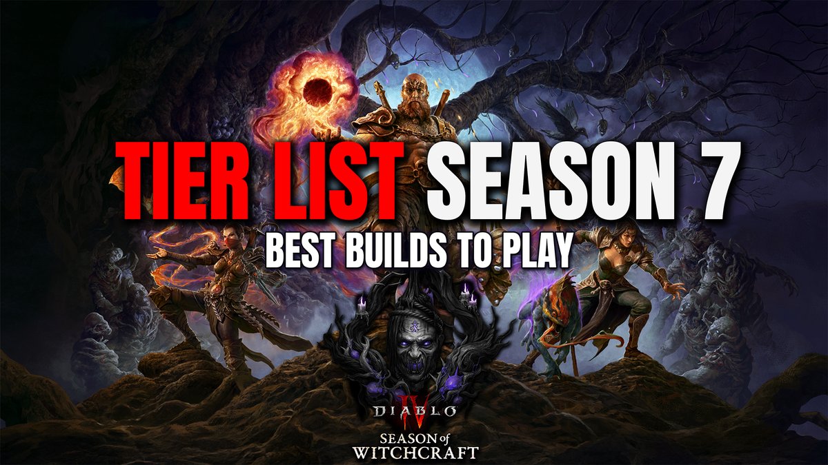Here is my Tier List with the top Builds to play in Season 7 #DiabloIV. Keep in mind this is just my opinion. Play whatever you enjoy & have fun! 🍀 Also it is totally fine to play more than 1 video game in your life #PathofExile2 😁 YouTube Version: