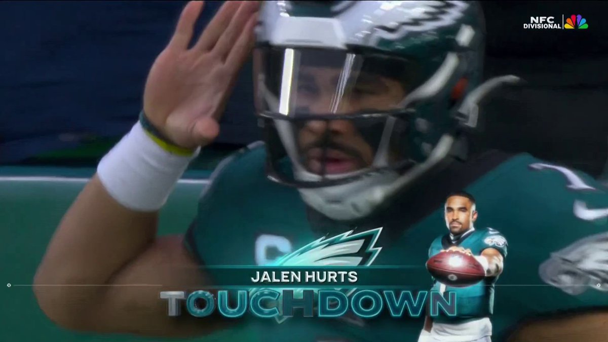 Jalen Hurts is off to the races and the Eagles strike first! 😤 📺 NBC & Peacock