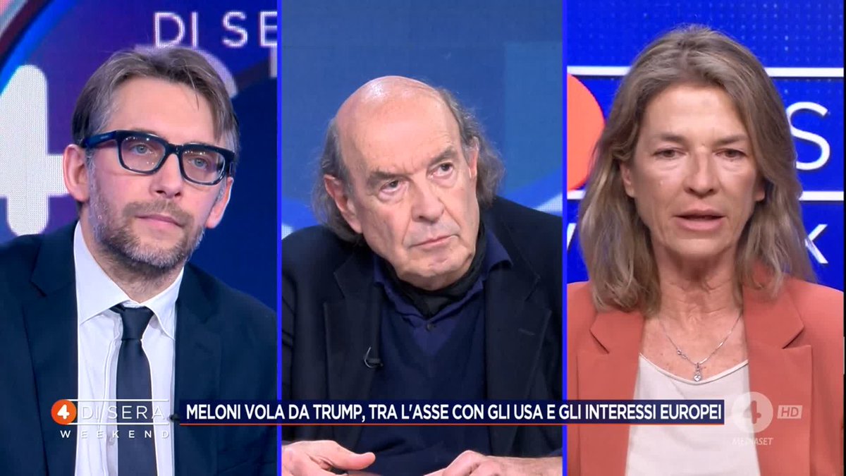 "Giorgia Meloni da Trump deve essere il ponte che unisce l'Europa agli Stati Uniti" Claudia Fusani a #4disera Weekend