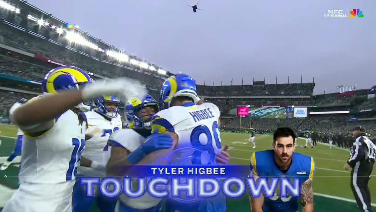 Stafford ➡️ Higbee for 6️⃣ Rams lead 7-6! #LARvsPHI