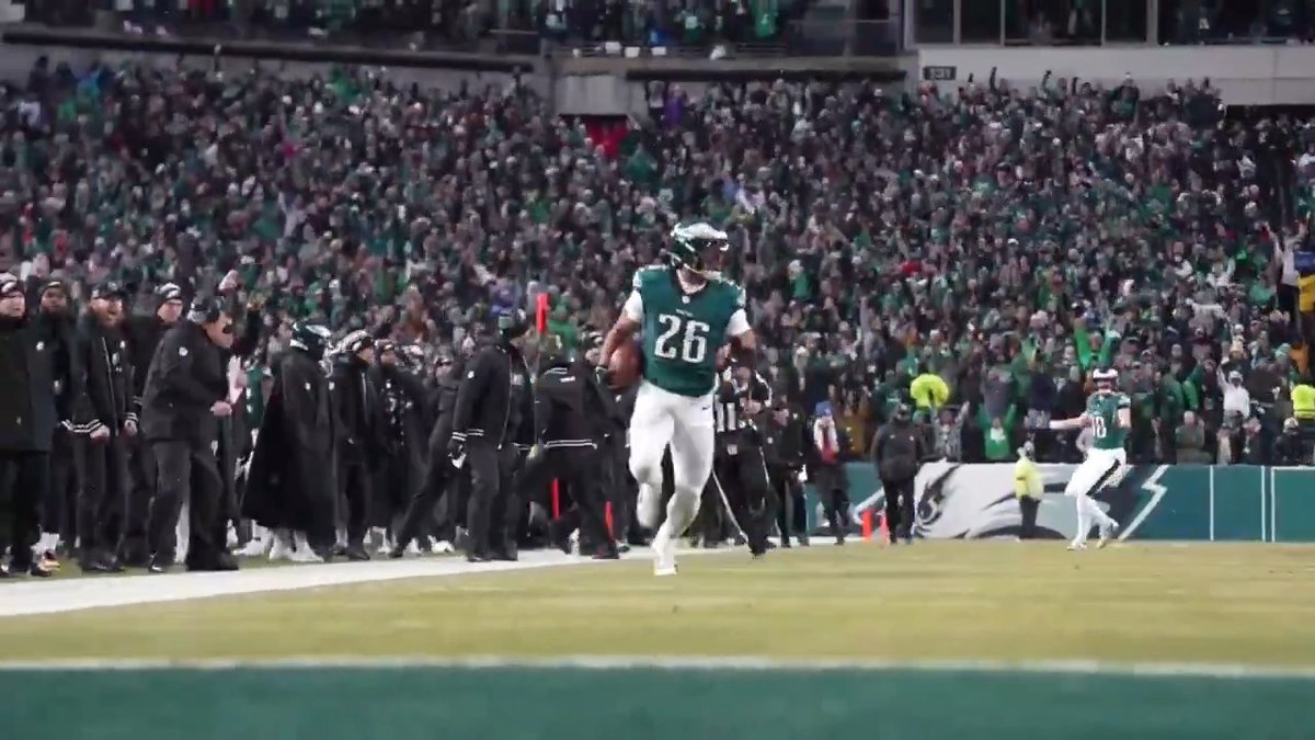 .Saquon Barkley for 6️⃣ 📺: #LARvsPHI on NBC 📱: Stream on NFL+ + Peacock