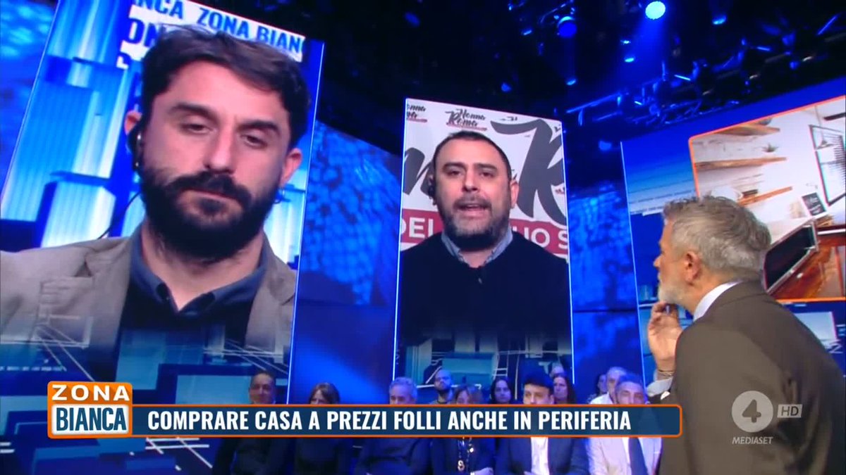 Comprare casa a prezzi folli anche in periferia A #zonabianca il confronto tra il direttore editoriale di Libero Daniele Capezzone e il presidente Nonna Roma Alberto Campailla