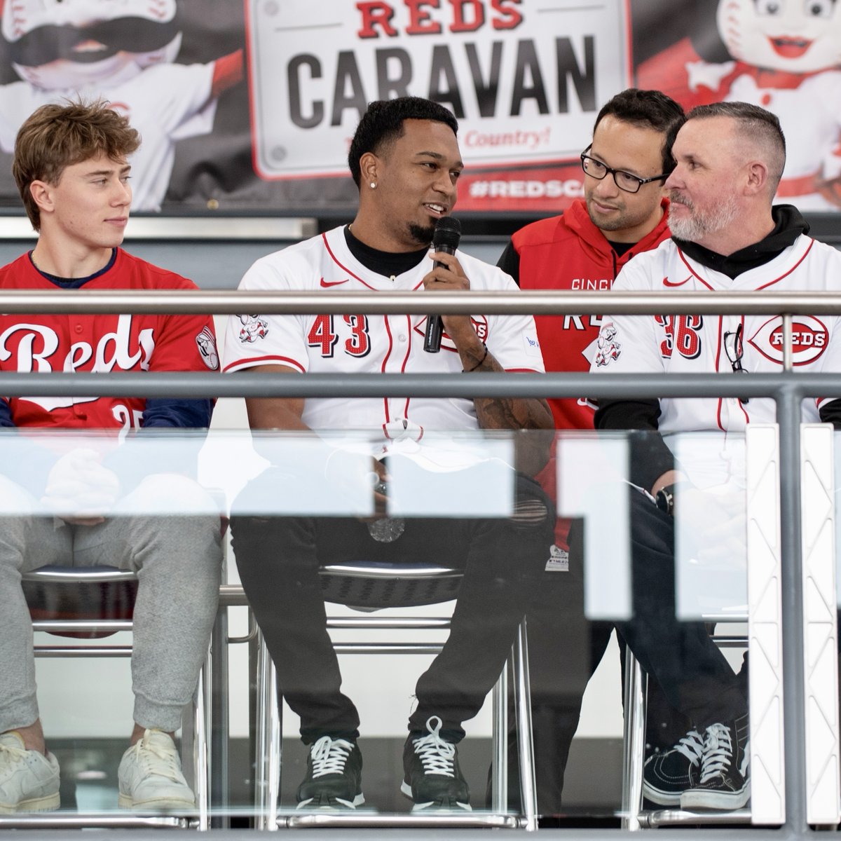 Pit stop in Indy 🏁 #RedsCaravan | Day 2