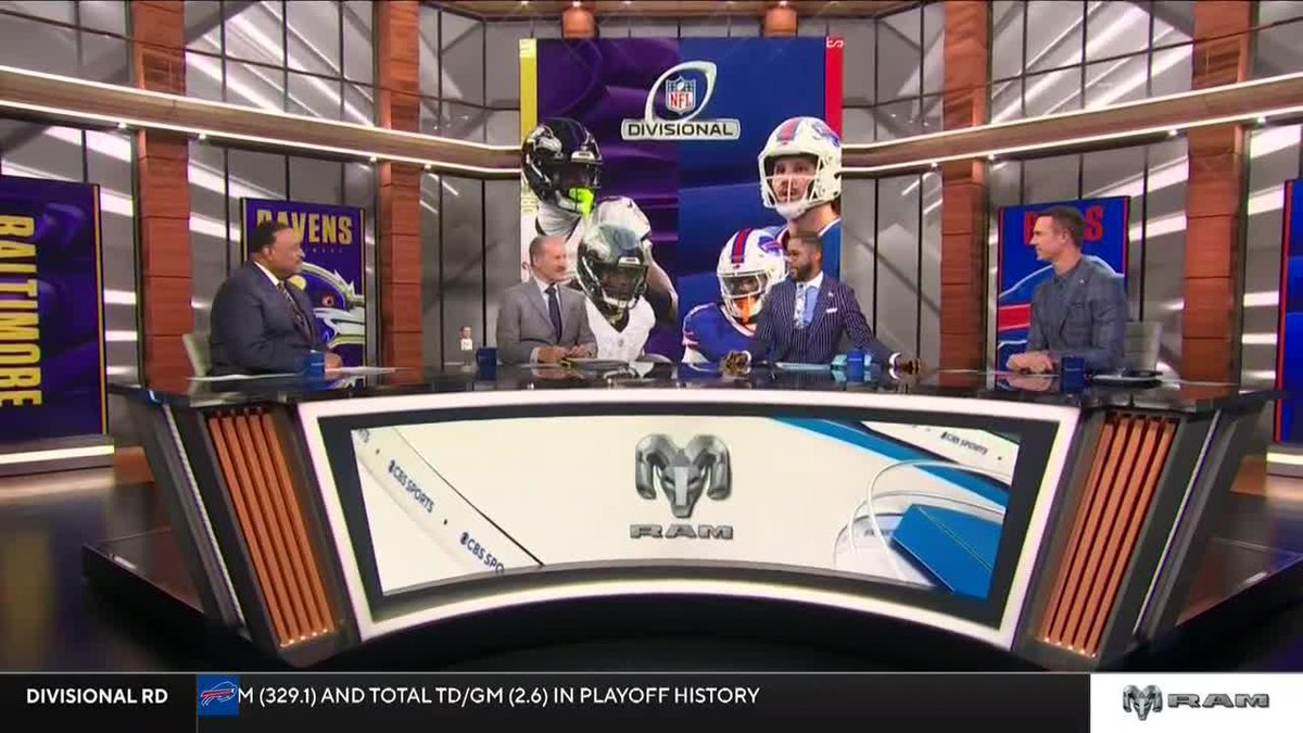 "It's a divisional playoff game... but it feels like a Super Bowl" Nathaniel E Burleson & Matt Ryan set the table for an incredible matchup between Lamar Jackson and Josh Allen 💫