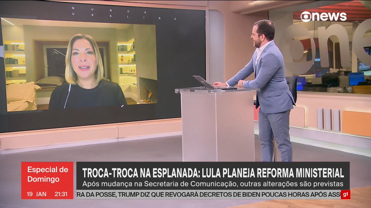 Daniela Lima: reforma ministerial virá após sucessão no Congresso. Eleição para a presidência da Câmara e do Senado acontece no dia 1º de fevereiro. ➡ Acompanhe na #GloboNews: #EspecialDeDomingo