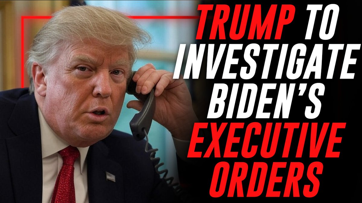 BREAKING: Trump's DOJ To Investigate Biden Executive Orders After It Was Revealed That The Deep State Was Issuing Them Without Biden's Knowledge » WATCH/SHARE THE LIVE X STREAM HERE: