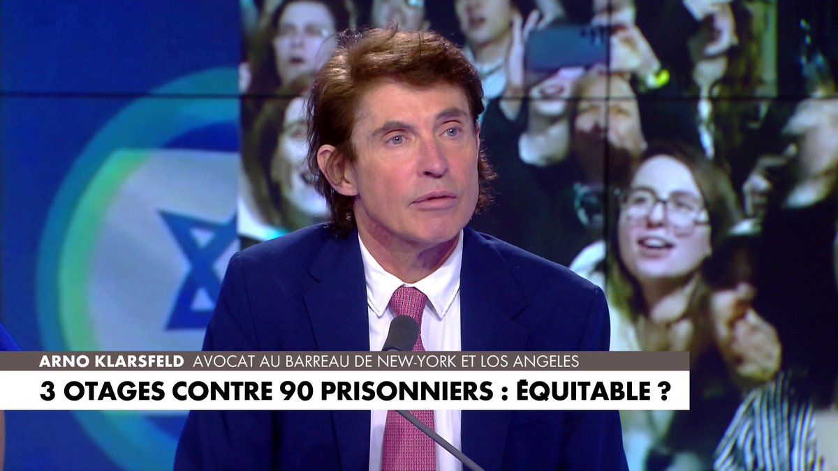 Arno Klarsfeld, avocat, revient sur l'accord de libération des otages détenus par le Hamas : «Les dépouilles sont échangées contre des terroristes vivants. [...] Ce sont des barbares comme dans les pires films d'horreur» dans #LaMatinale.