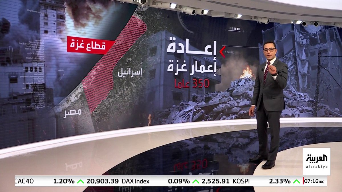إعادة إعمار #غزة.. يحتاج فترة زمنية تقدر بـ 350 عاما كاملة "إذا استمر الحصار"