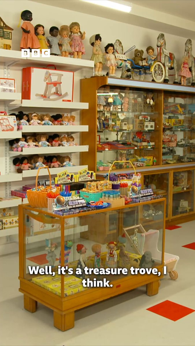 Which vintage toys do you remember? 🤔 On a visit to a 1950s town at Beamish Museum, Eric Knowles reminisces about his favourite childhood toys. 🚗 🎢 🚀 📺 12.15pm BBC One except for Wales and Northern Ireland, and later on BBC iPlayer.