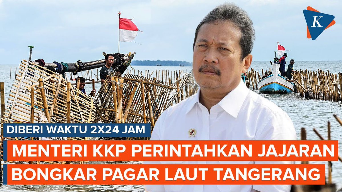Menteri KKP Perintahkan Anak Buahnya Bongkar Pagar Laut Tangerang dalam 2x24 Jam | #Viral #PagarLaut #Tangerang #KKP