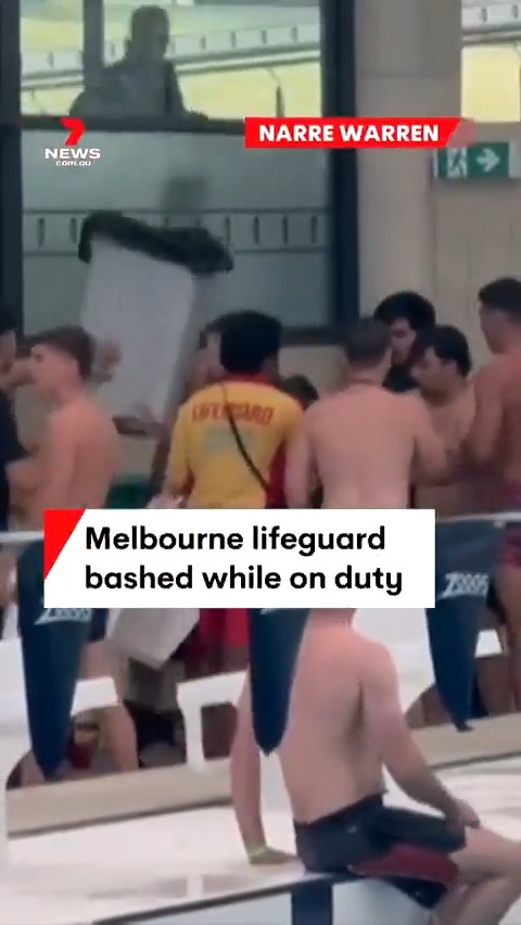 A Melbourne lifeguard has been taken to hospital after he was bashed while on duty in Narre Warren on Sunday. #7NEWS