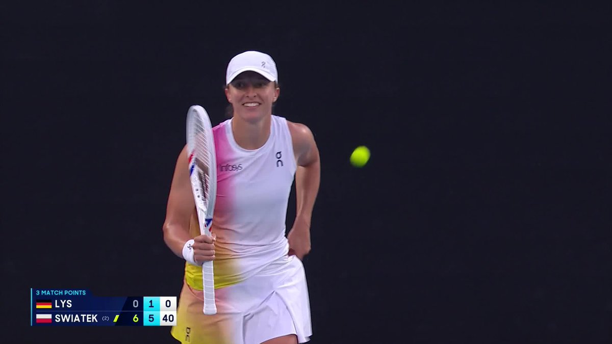 Sensational Swiatek ✨ Iga Swiatek advances to the quarterfinals following a 6-0 6-1 win over Lys! Wide World of Sports • ESPN • @eurosport • WOWOWテニス • #AusOpen • #AO2025