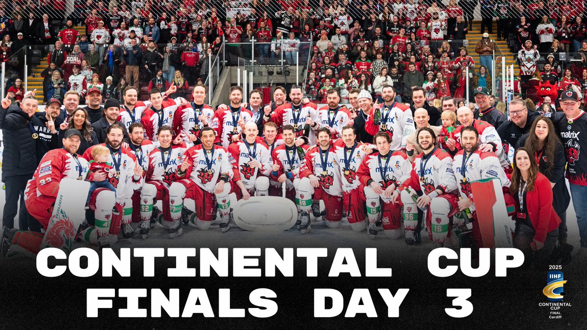 What a game, what a crowd, and what a finale to the 2025 #ContinentalCup! 🏆💥🏴󠁧󠁢󠁷󠁬󠁳󠁿 🔗 Read more: Cardiff Devils #IIHF