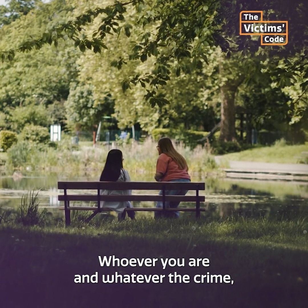 Whoever you are and whatever the crime, you have rights under the Victims' Code. Understand your rights and stay informed about the criminal justice process by visiting : #VictimsCode