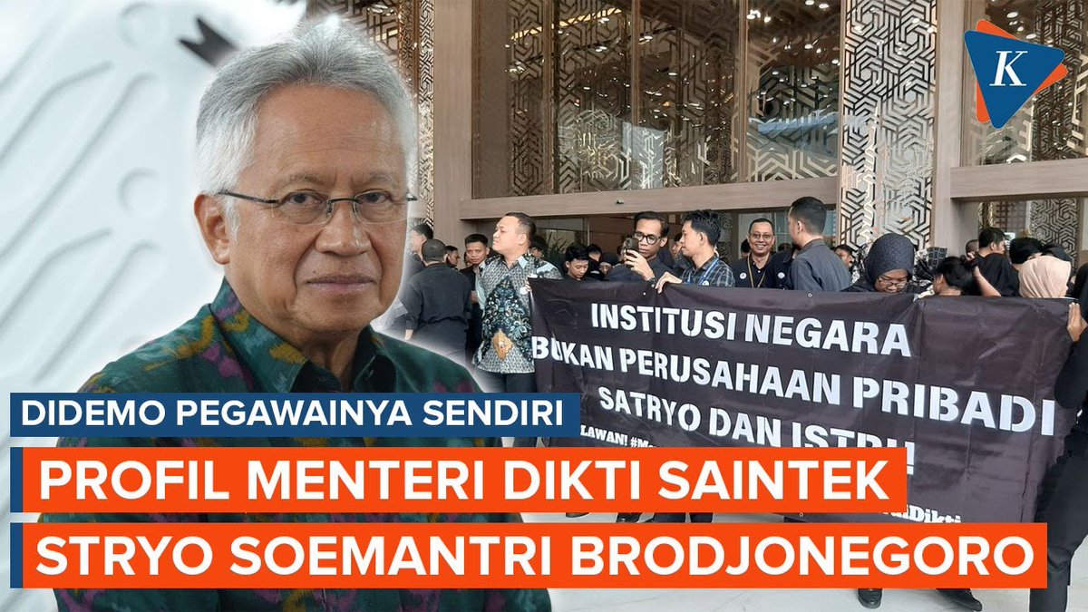 Menteri Pendidikan Tinggi, Sains, dan Teknologi Satryo Soemantri Brodjonegoro ramai diperbincangkan karena terjadi aksi unjuk rasa oleh pegawai Kemendikti Saintek | #MenteriDikti #SatryoSoemantri