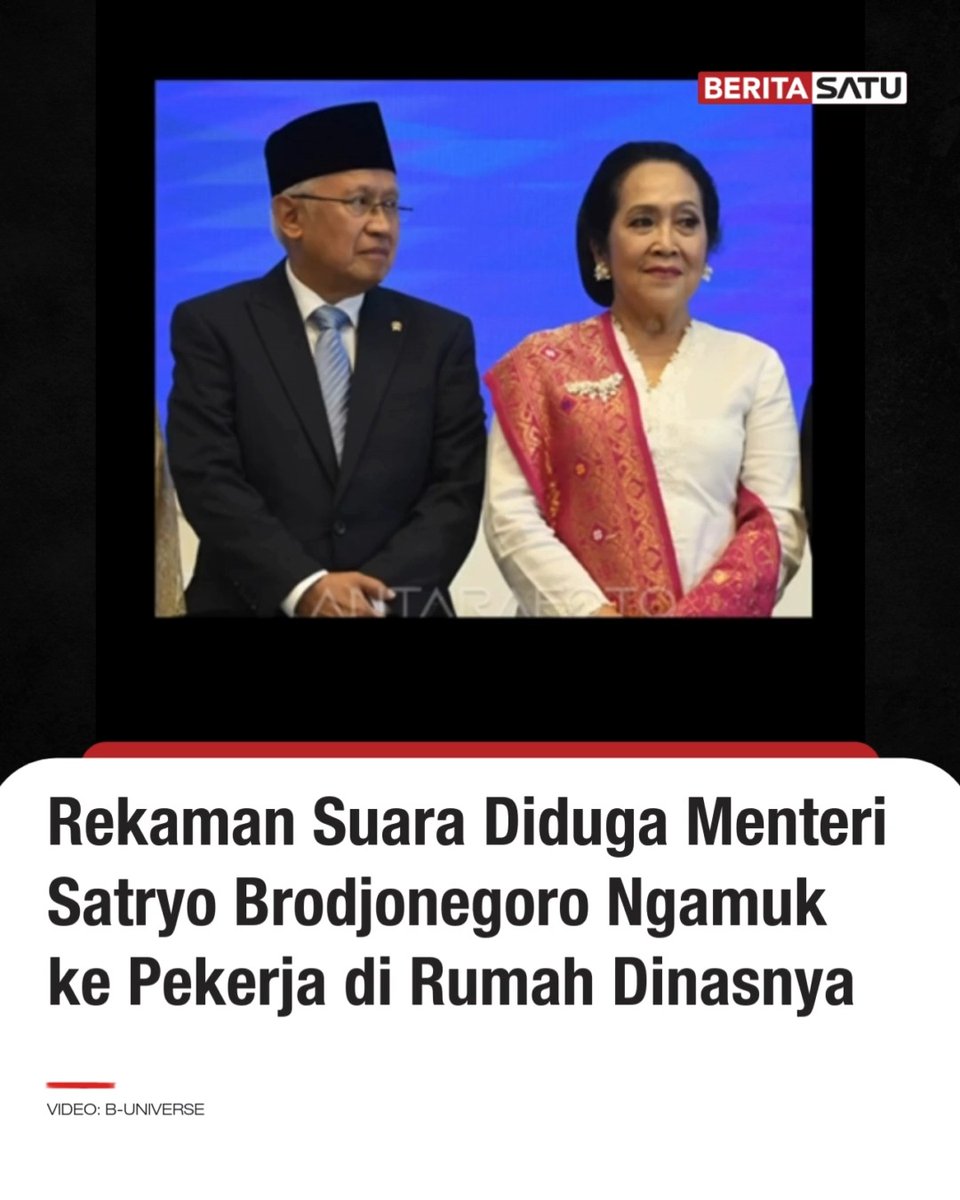 Demo pegawai Kementerian Pendidikan Tinggi, Sains, dan Teknologi (Kemendikti Saintek) menjadi sorotan pada Senin (20/1/2025). Demo ini terjadi setelah diduga ada tindakan arogan Menteri Dikti Saintek Satryo Soemantri Brodjonegoro. Belakangan, beredar rekaman suara Menteri Satryo yang marah hingga memaki-maki seseorang di rumah dinas Widya Chandra. Dalam video itu, orang yang diduga Menteri Satryo memaki seseorang yang bekerja di rumah karena air yang mati. Saat memarahi orang tersebut, juga ada bunyi barang yang digebrak hingga dilempar. Narasi dalam video rekaman suara itu juga menuliskan adanya pemukulan hingga pelemparan barang ke korban. Lebih lanjut, orang yang diduga Menteri Satryo itu mengatakan bahwa air di rumah tadi hidup dan tiba-tiba mati. Orang yang bekerja di rumah sudah mengakui kesalahan karena tidak mendampingi anak buah yang bekerja di rumah tersebut. Namun, sang pemilik rumah membalas dengan sebutan tukang bohong dan pura-pura tidak tahu. Hingga berita ini ditayangkan, Beritasatu masih meminta konfirmasi terkait rekaman video yang beredar tersebut ke Kementerian Dikti Saintek. Selalu ikuti berita terkini selengkapnya di & YouTube BeritaSatu! #RekamanSuara #DemoASN #KemendiktiSaintek #SatryoBrodjonegoro #BeritaSatu