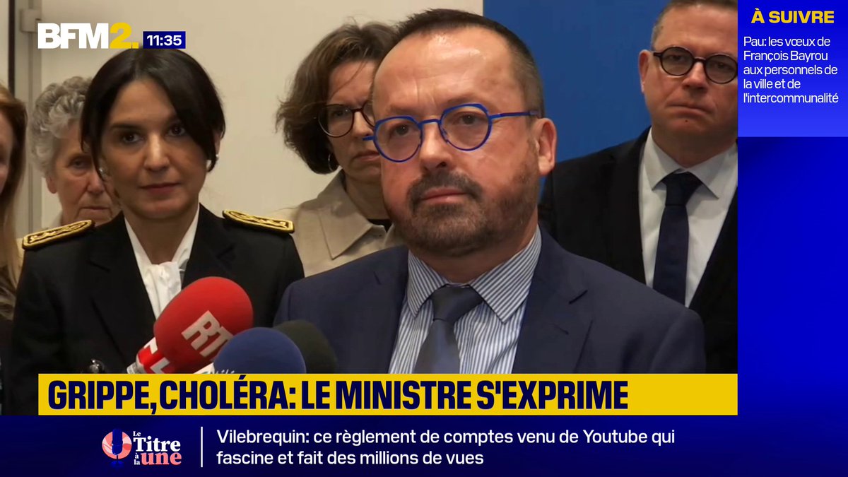 Grippe : "80% des patients qui sont en réanimation sont des patients non vaccinés", déclare le ministre de la Santé Yannick Neuder