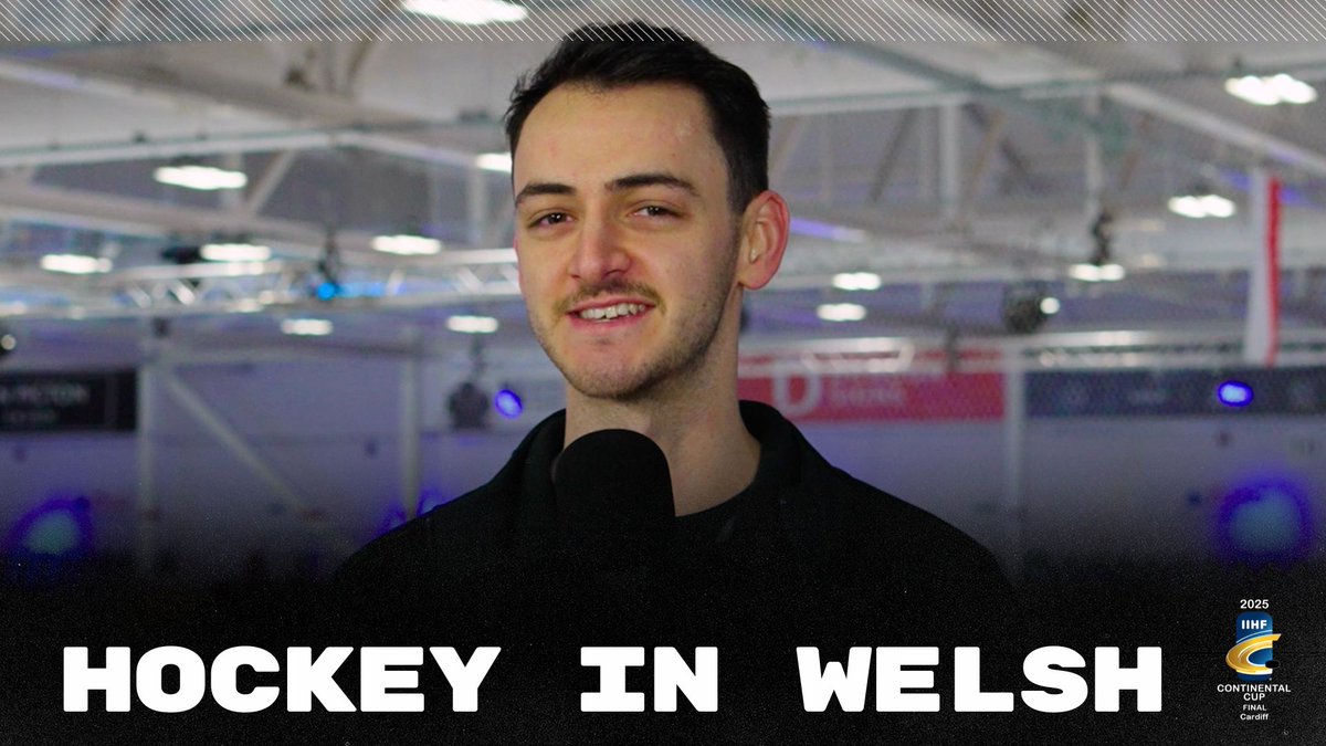 Learn some Welsh ice hockey lingo with Dan Rhydderch, a commentator for the Cardiff Devils! Who’s ready to speak hockey the Welsh way? 🏴󠁧󠁢󠁷󠁬󠁳󠁿 Cardiff Devils #ContinentalCup #IIHF