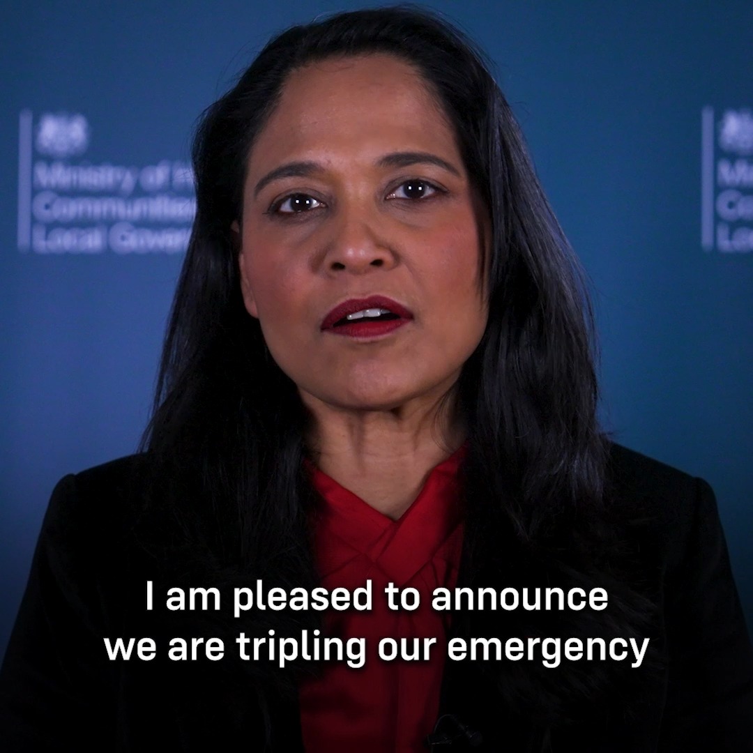 Today we have announced an extra £20 million of funding to councils to help more rough sleepers off the streets and provided warm beds this winter. This will triple the amount of emergency funding to councils this winter.