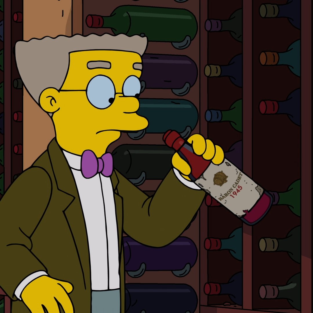 some people have skeletons in their closets, Mr. Burns has them in his wine cellar 🍷💀 📺: #TheSimpsons on Hulu