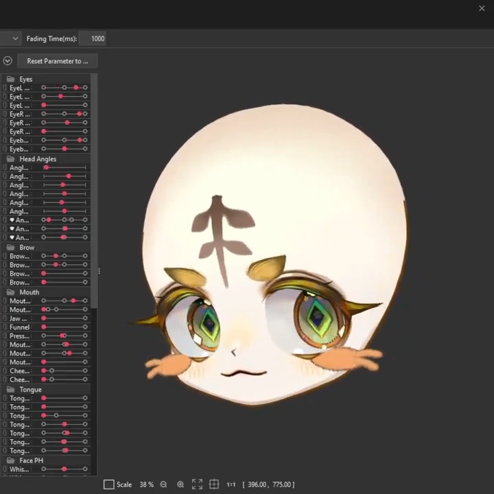 💚 Head Turns and Vbridger for Taiga 💚 🐯 Vtuber: @ TaigaVT_ 🐯 Art: @ C21H29N2O #Live2D