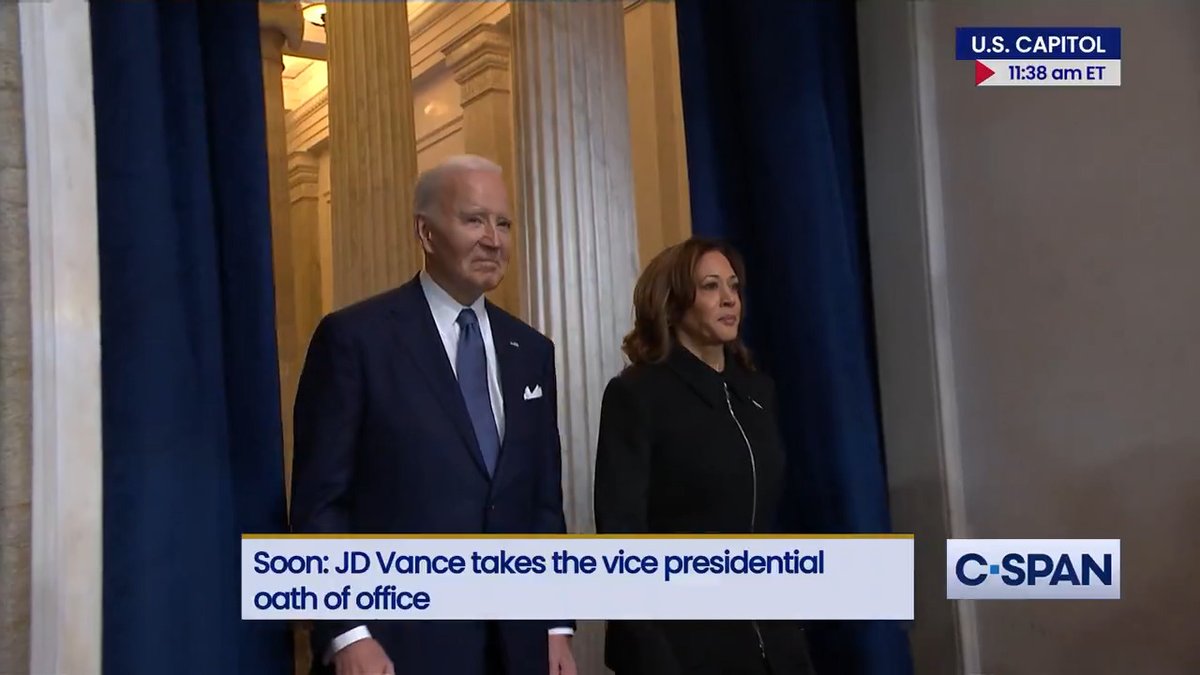 President Biden and Vice President Harris arrive for the Inauguration.