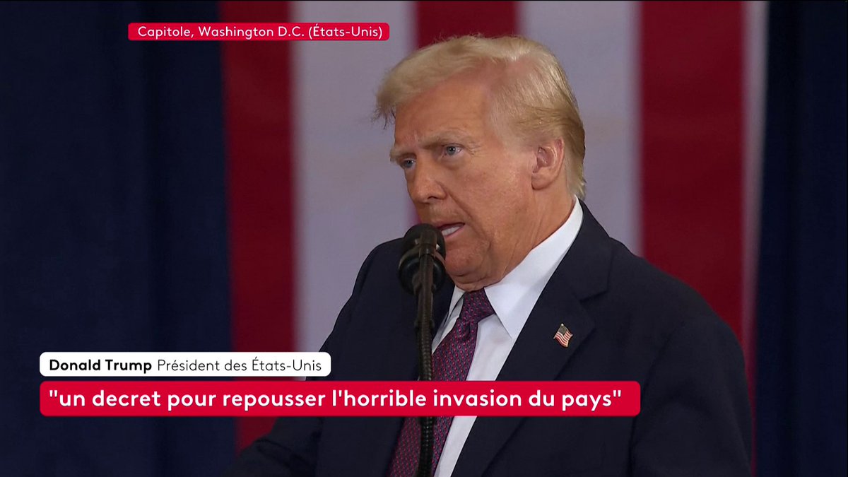 🔴⚡️ DIRECT - "Je vais déclarer une urgence énergétique nationale. Nous allons forer, chérie, forer !" lance D. Trump et annonce la fin du Green New Deal.