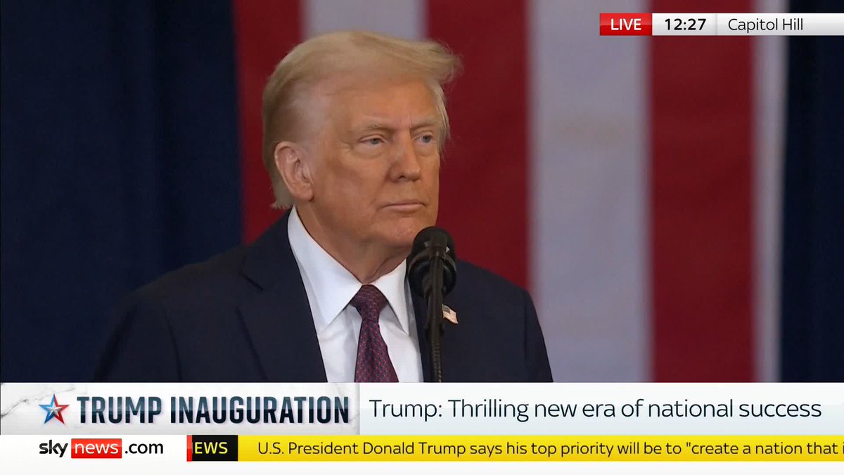"It will henceforth be the official policy of the United States government that there are only two genders: male and female," says President Trump. Latest: 📺 Sky 501, Virgin 602, Freeview 233 and YouTube