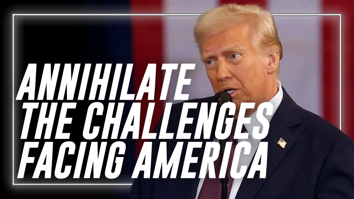 BREAKING MUST-WATCH: President Trump Promises To Annihilate The Challenges Facing America » WATCH/SHARE THE LIVE X STREAM HERE: