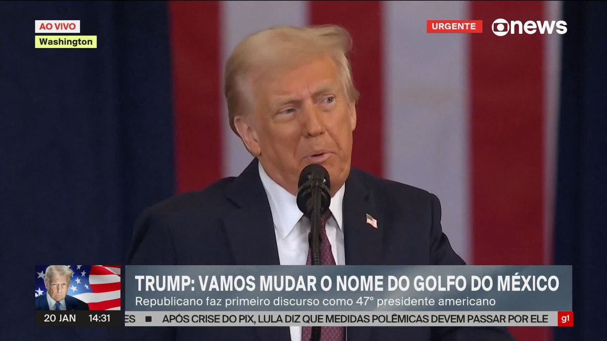 É isso o que acontece quando se elege o Tiu França como presidente dos Estados Unidos. Trump ameaça o mundo. Disse que o Golfo do México virará o Golfo da América e pegará de volta o Canal do Panamá.