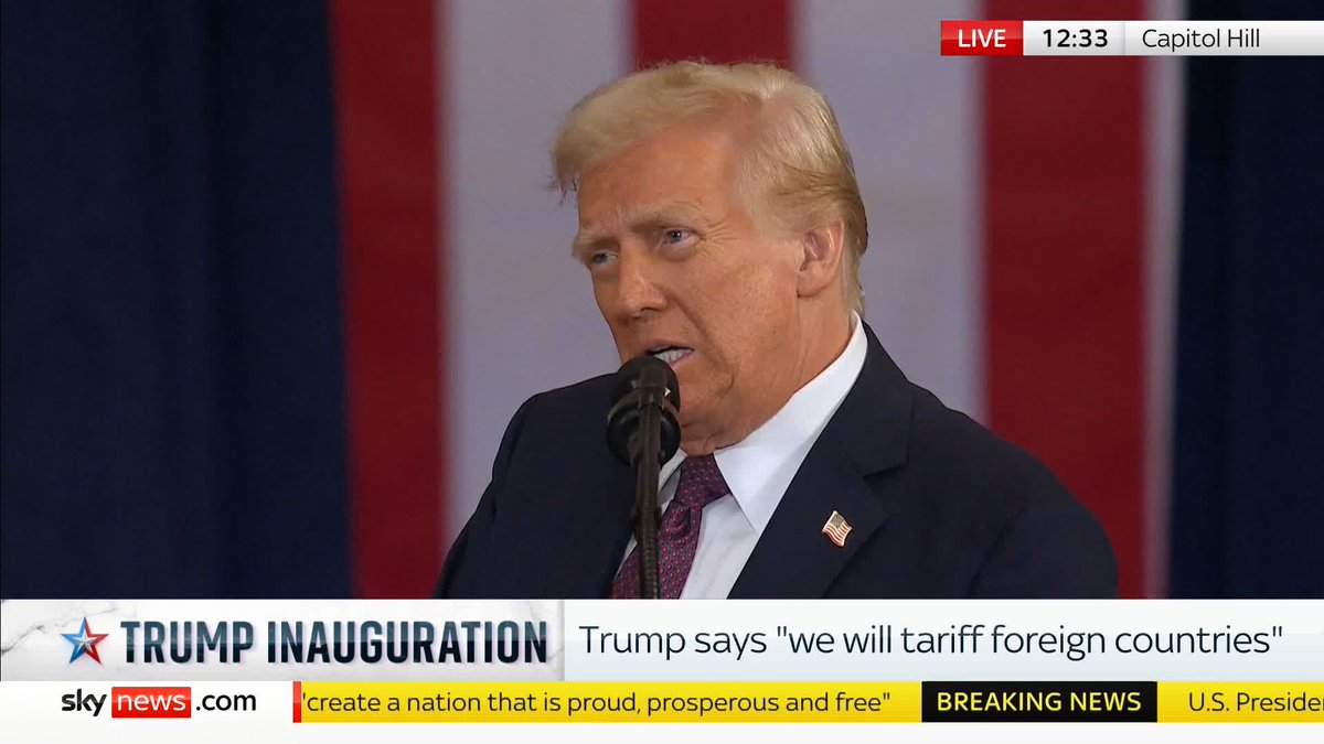 US President Donald Trump says he will launch American astronauts "to plant the stars and stripes on the planet Mars", to which Elon Musk responds with a smile and thumbs up. Latest: 📺 Sky 501, Virgin 602, Freeview 233 and YouTube