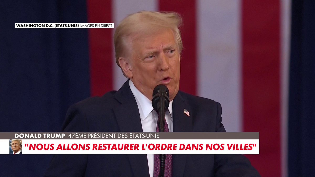 Donald Trump lors de son discours d'investiture : «A partir d'aujourd'hui, la politique du gouvernement américaine sera la suivante. Il n'y a que deux genres : masculin et féminin»