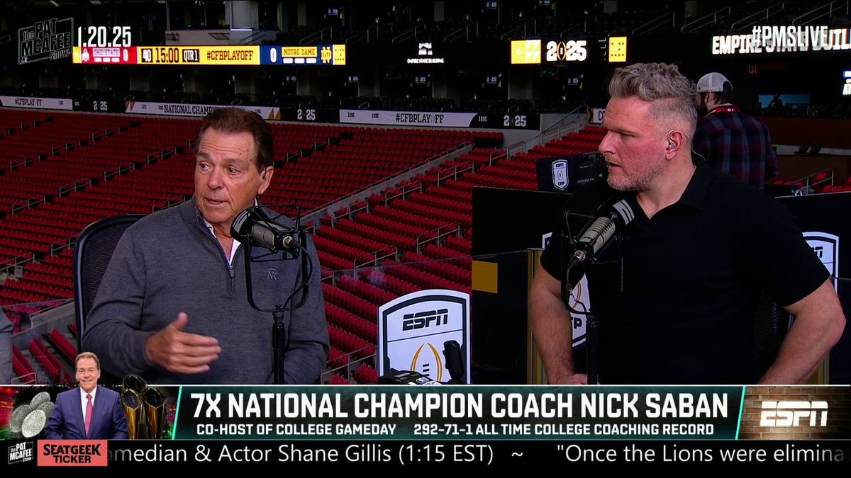 Nick Saban's advice to prepare for the CFP National Championship: "It's still keeping it simple. ... Players like routine." ✍️