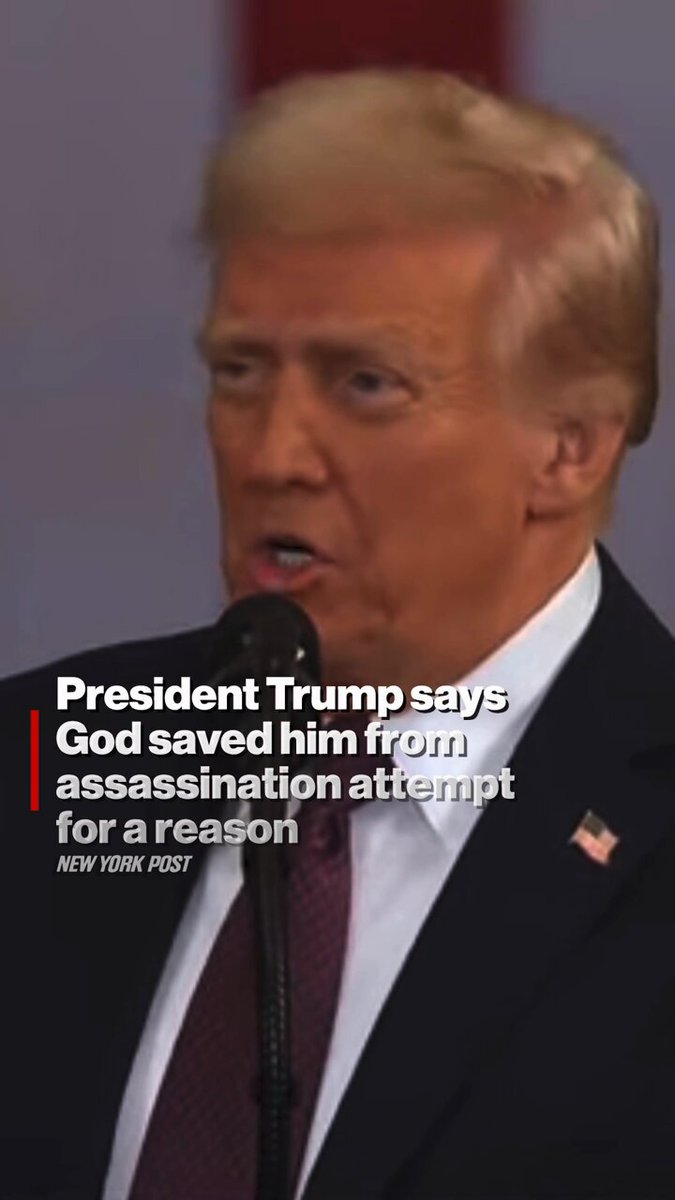 President Trump says God saved him from assassination attempt for a reason