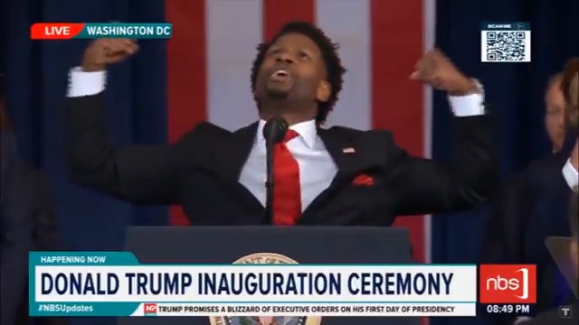 VIDEO: Pastor Lorenzo Sewell delivers a moving prayer at Donald Trump's inauguration ceremony. #NBSUpdates