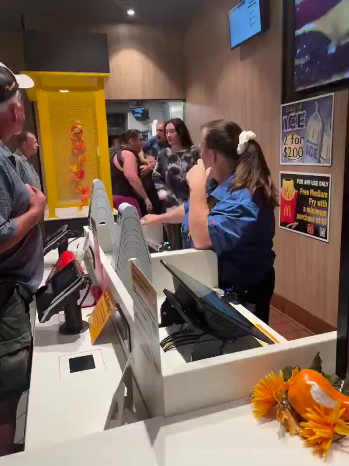 Karen ordered a McFlurry and she got one